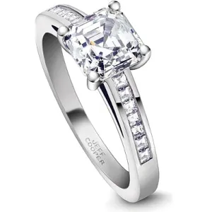 Jeff Cooper Engagement Ring with Channel-Set Square Emerald Cuts