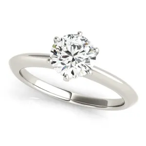 JewelMore Certified 1.00 Carat Diamond, Prong Set 14K Rose White & Yellow Gold Lab Grown Diamonds Solitaire Engagement Ring Diamond Quality (G-H, VS-SI1) by Revival Diamonds