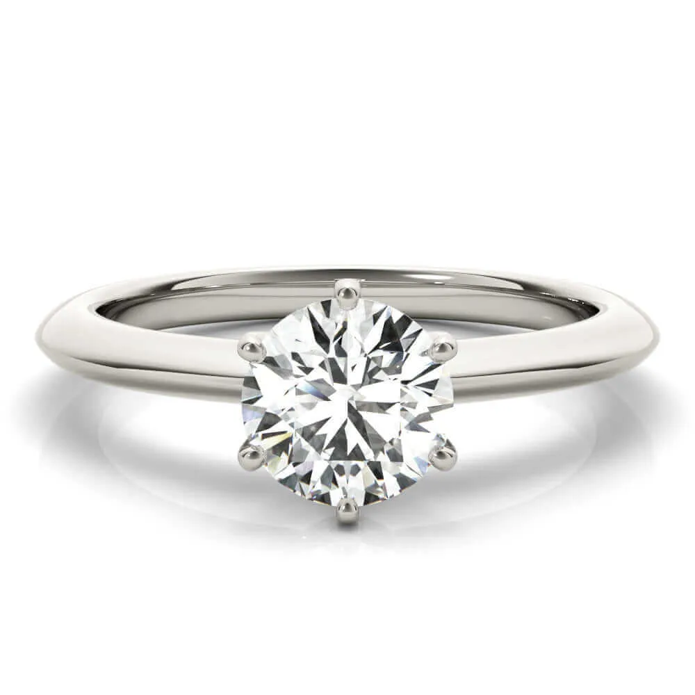 JewelMore Certified 1.00 Carat Diamond, Prong Set 14K Rose White & Yellow Gold Lab Grown Diamonds Solitaire Engagement Ring Diamond Quality (G-H, VS-SI1) by Revival Diamonds
