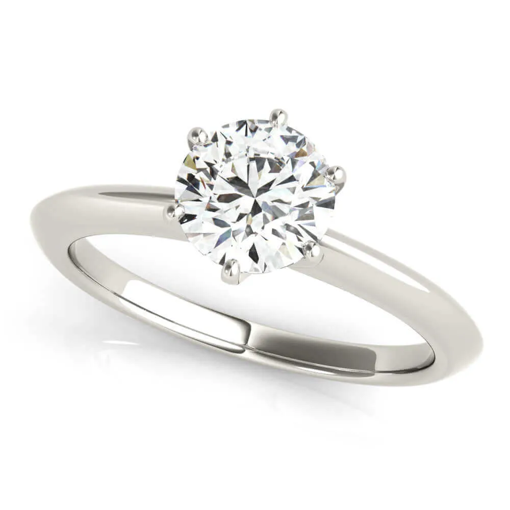 JewelMore Certified 1.00 Carat Diamond, Prong Set 14K Rose White & Yellow Gold Lab Grown Diamonds Solitaire Engagement Ring Diamond Quality (G-H, VS-SI1) by Revival Diamonds