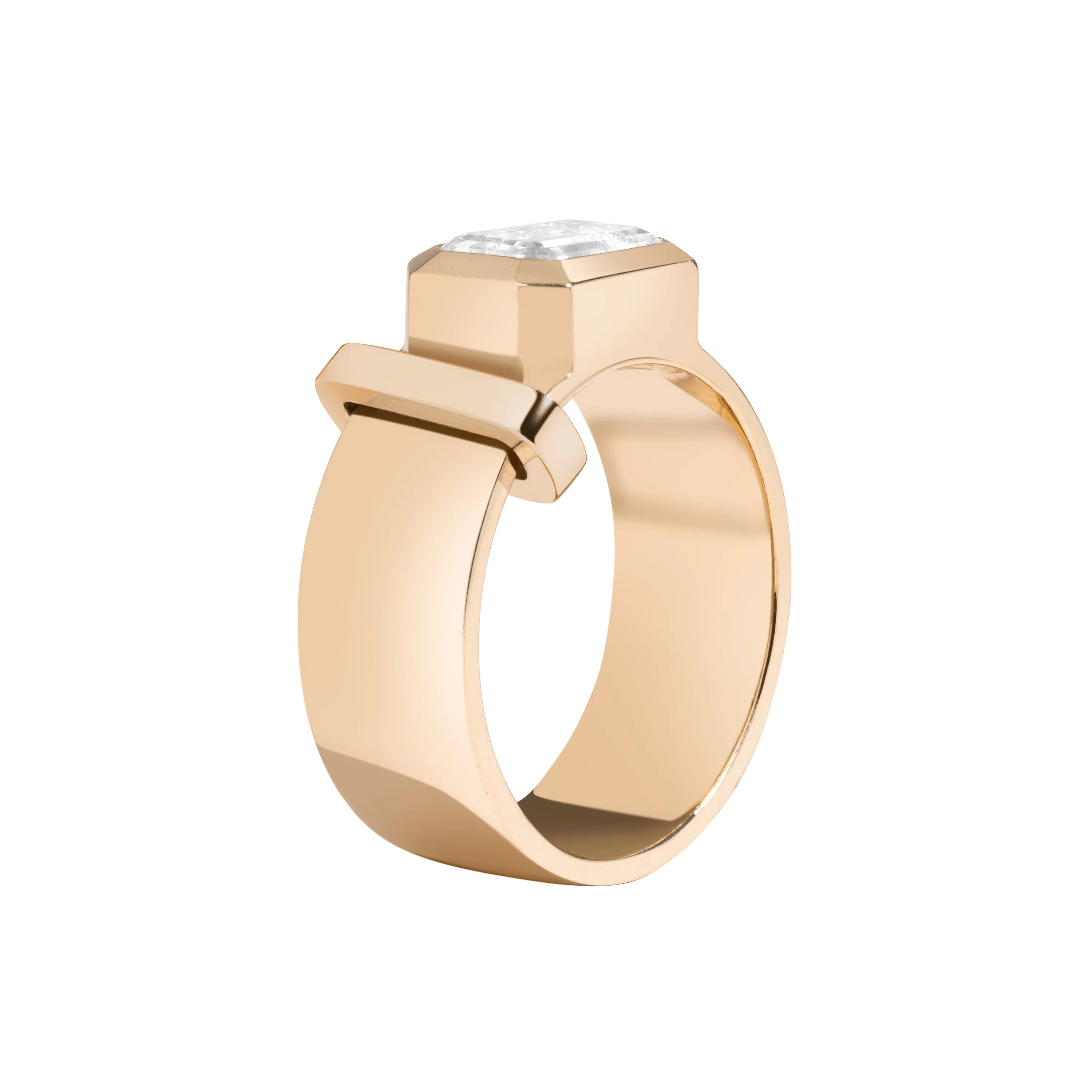 JOON Bezel Set Emerald Band