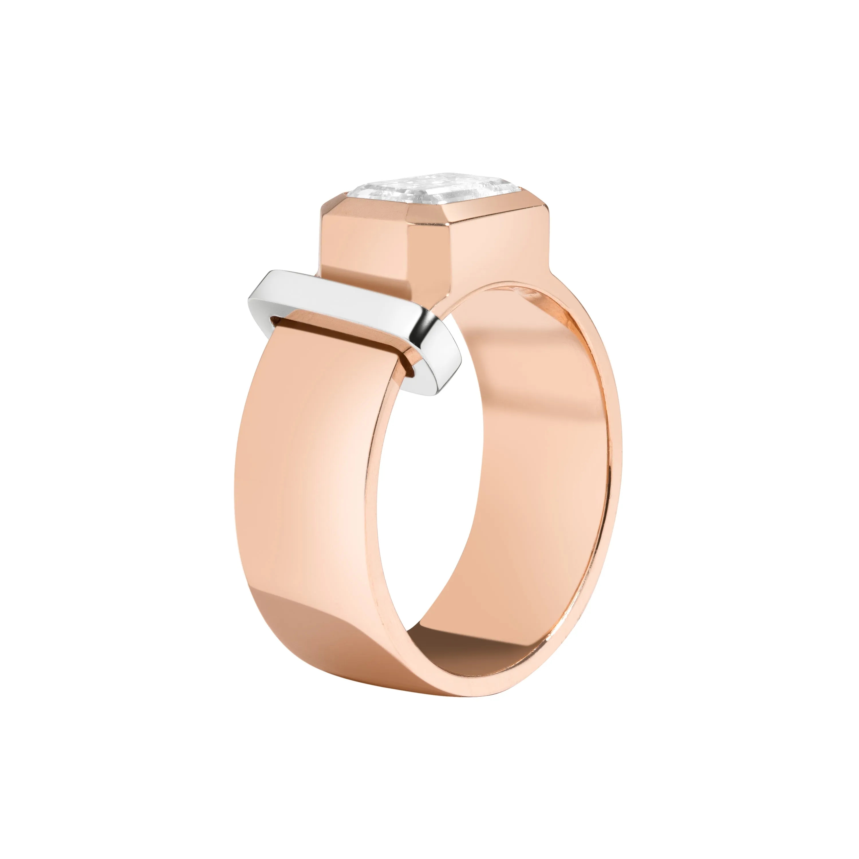 JOON Bezel Set Emerald Band