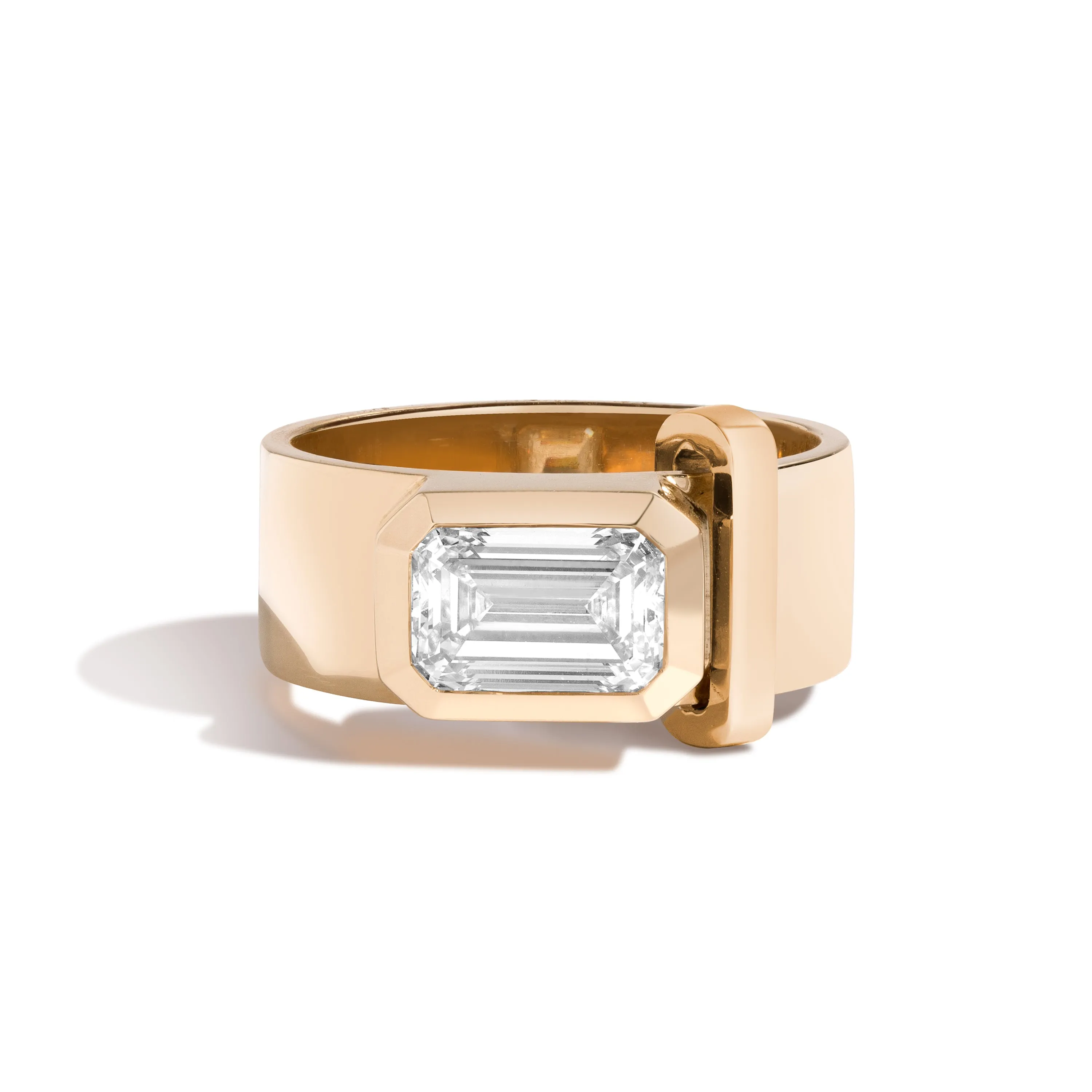 JOON Bezel Set Emerald Band