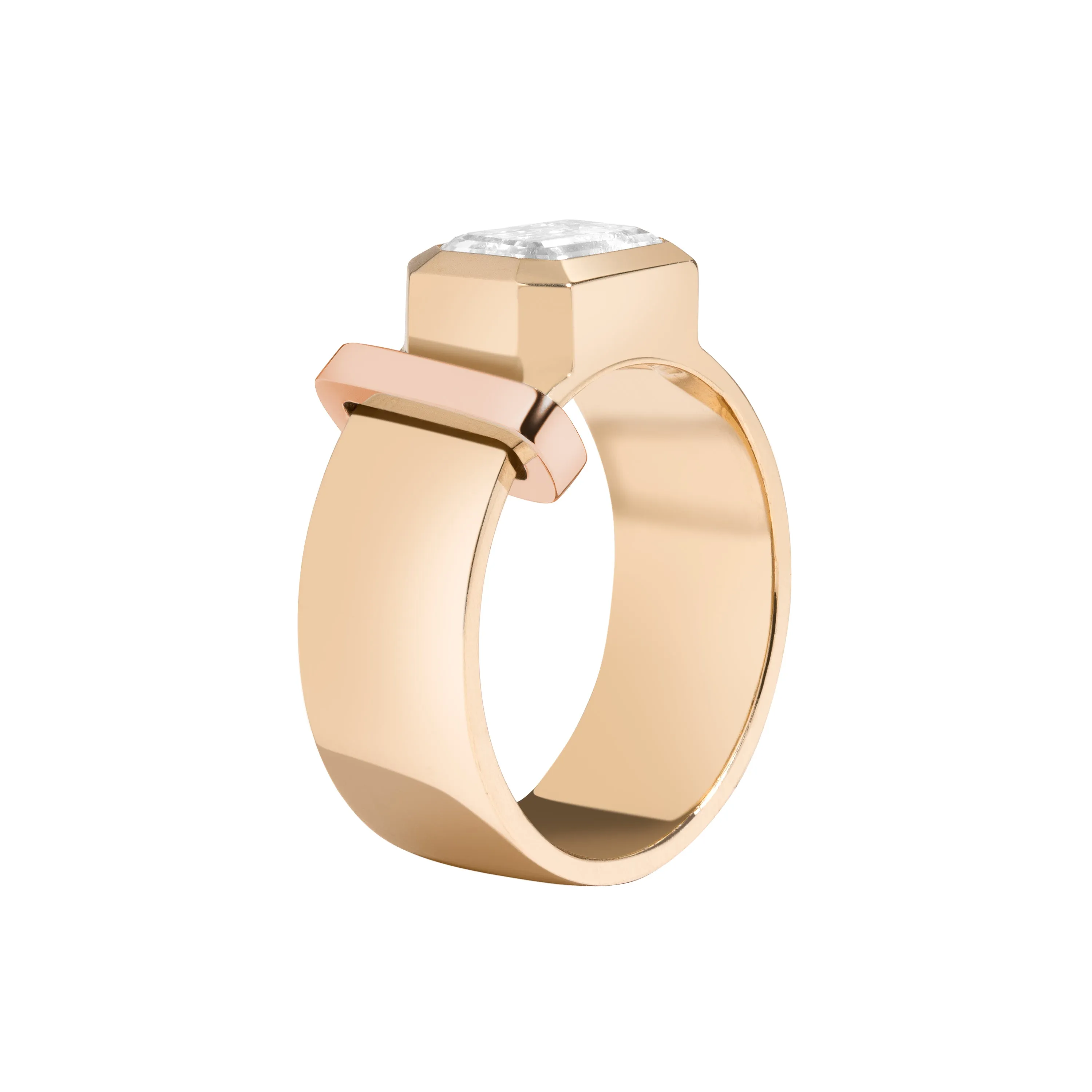 JOON Bezel Set Emerald Band
