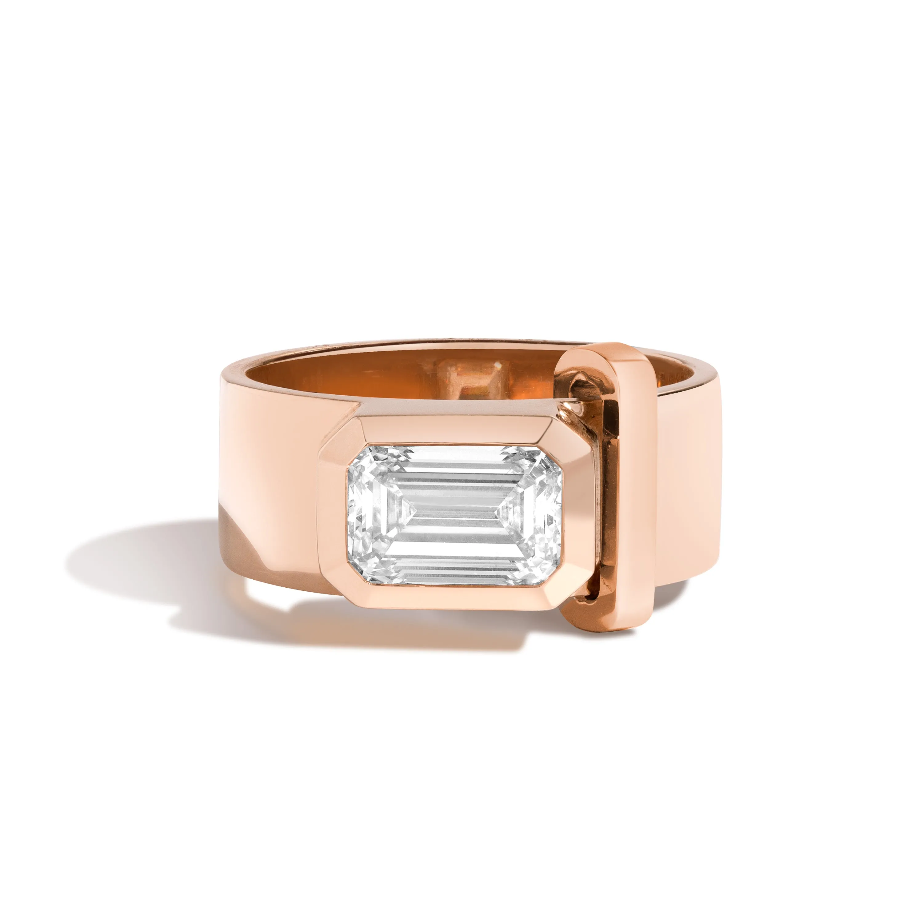 JOON Bezel Set Emerald Band