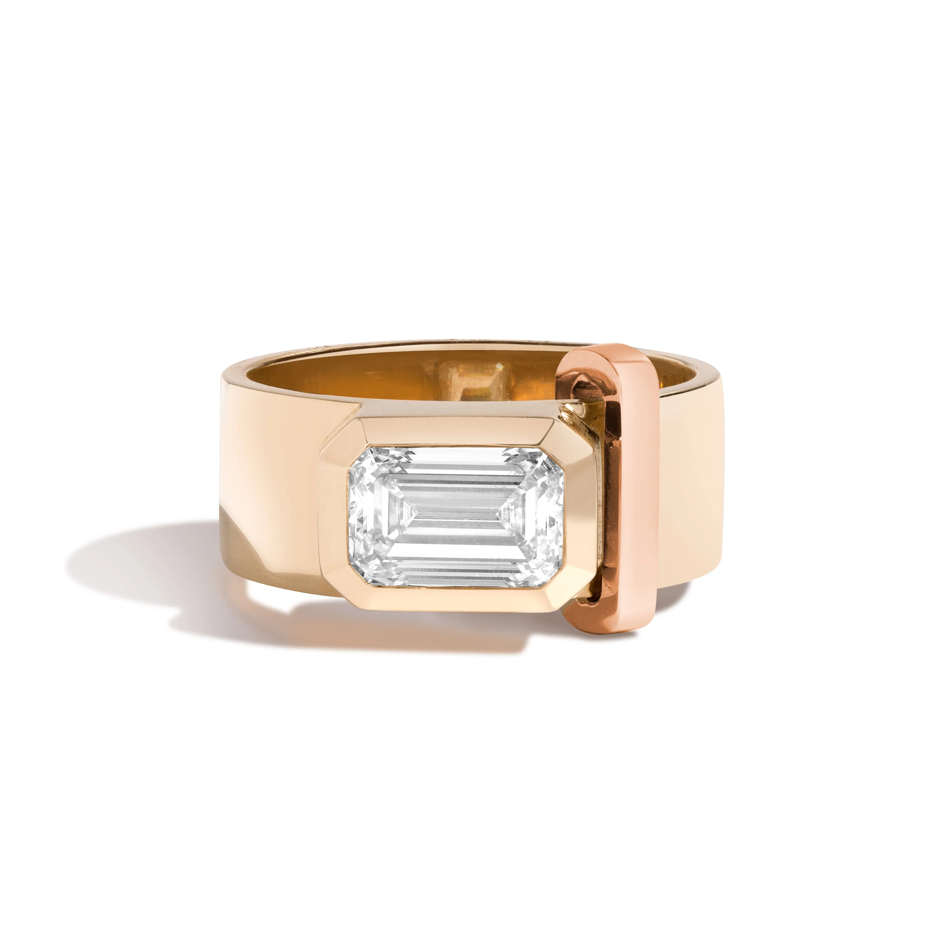 JOON Bezel Set Emerald Band