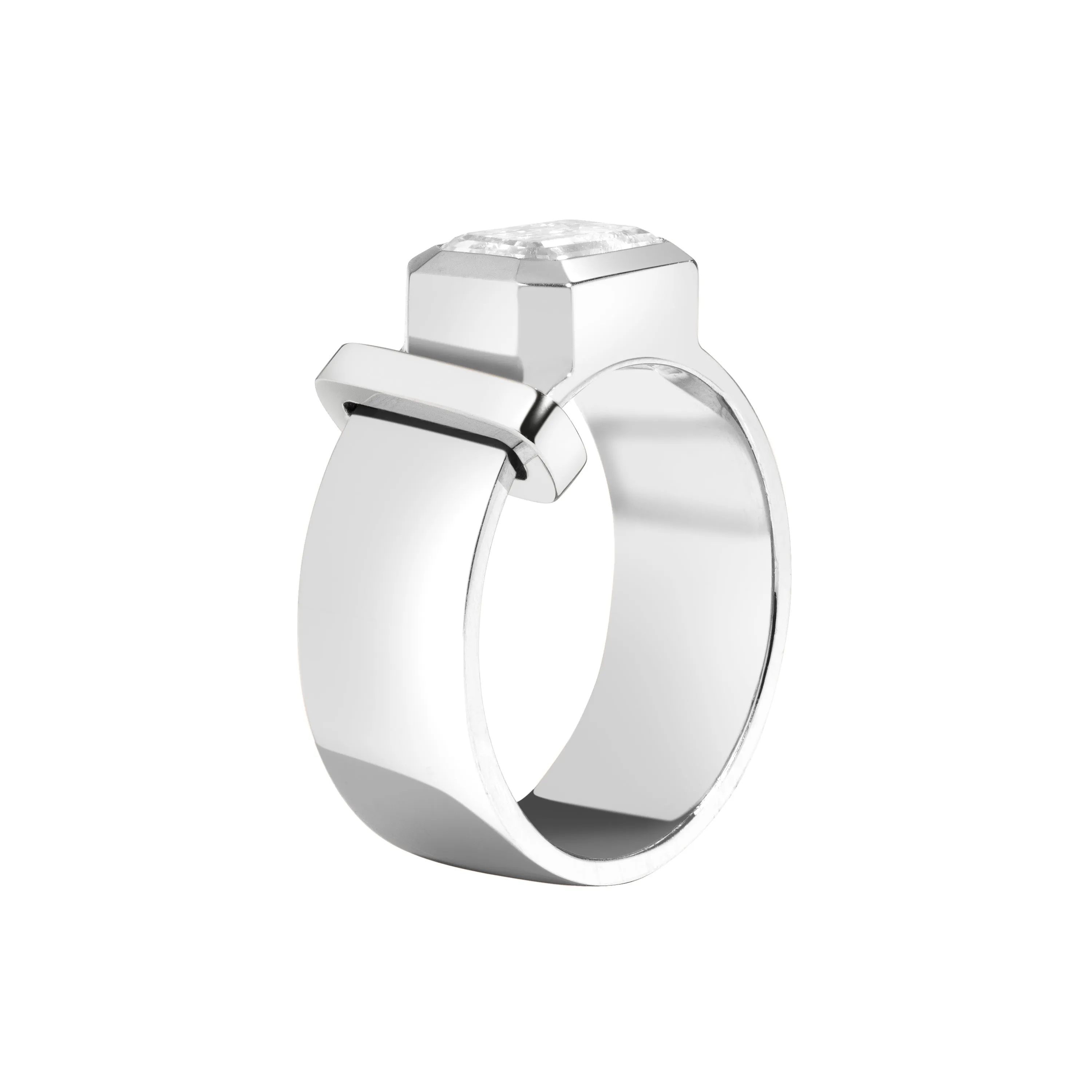 JOON Bezel Set Emerald Band