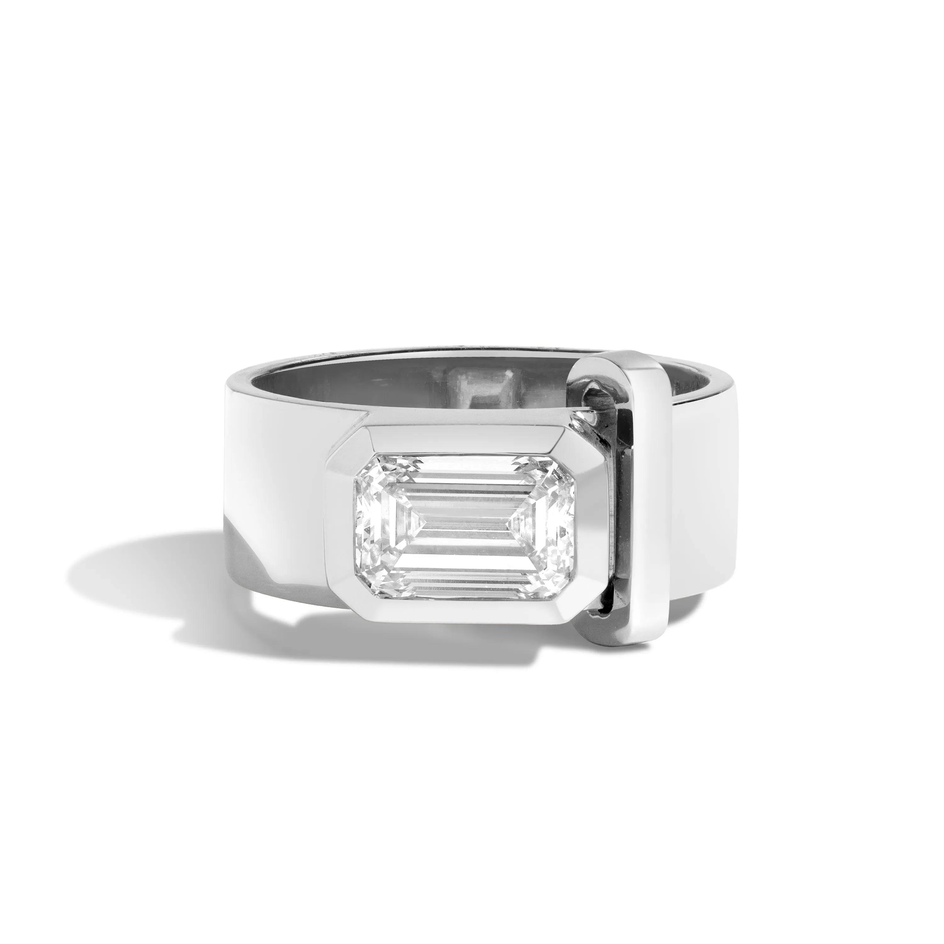JOON Bezel Set Emerald Band