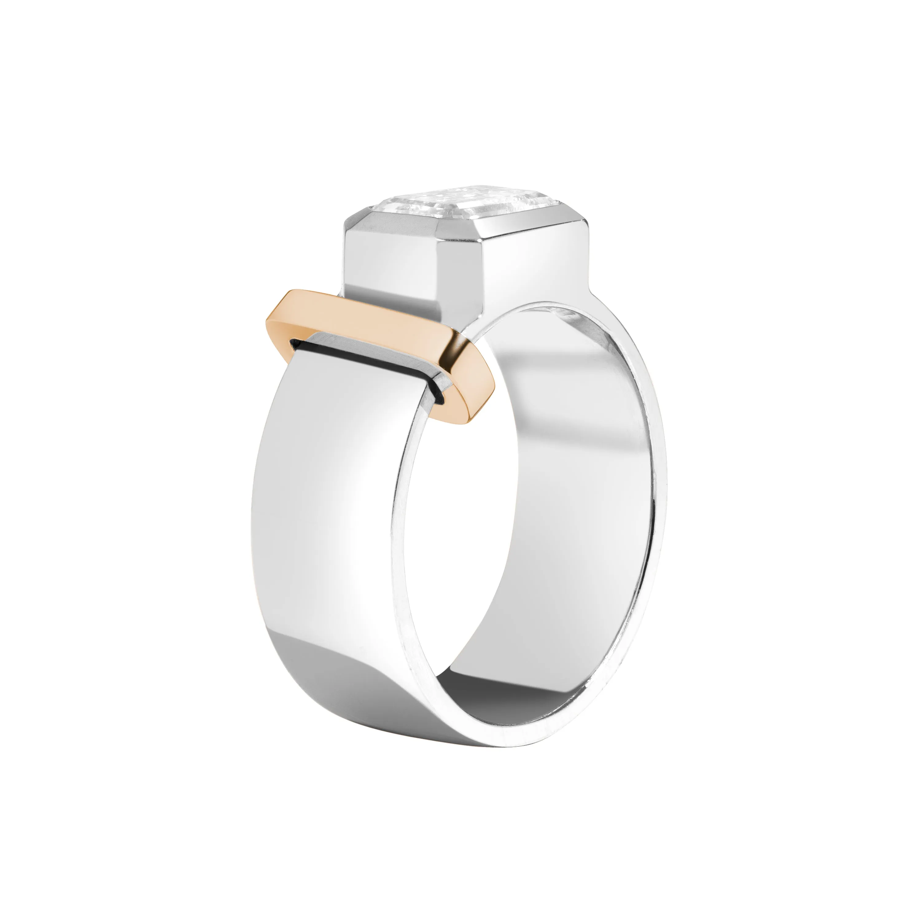 JOON Bezel Set Emerald Band