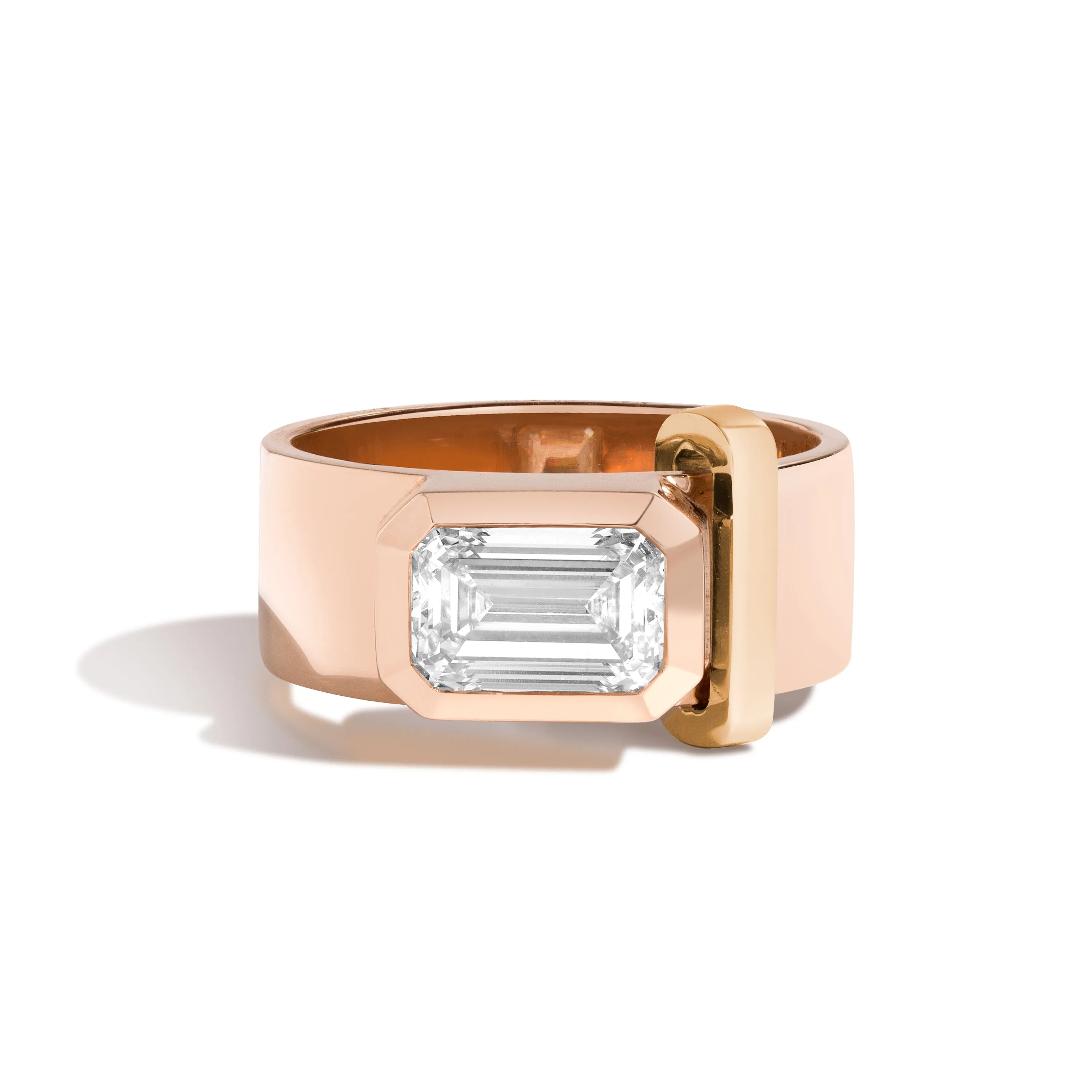 JOON Bezel Set Emerald Band