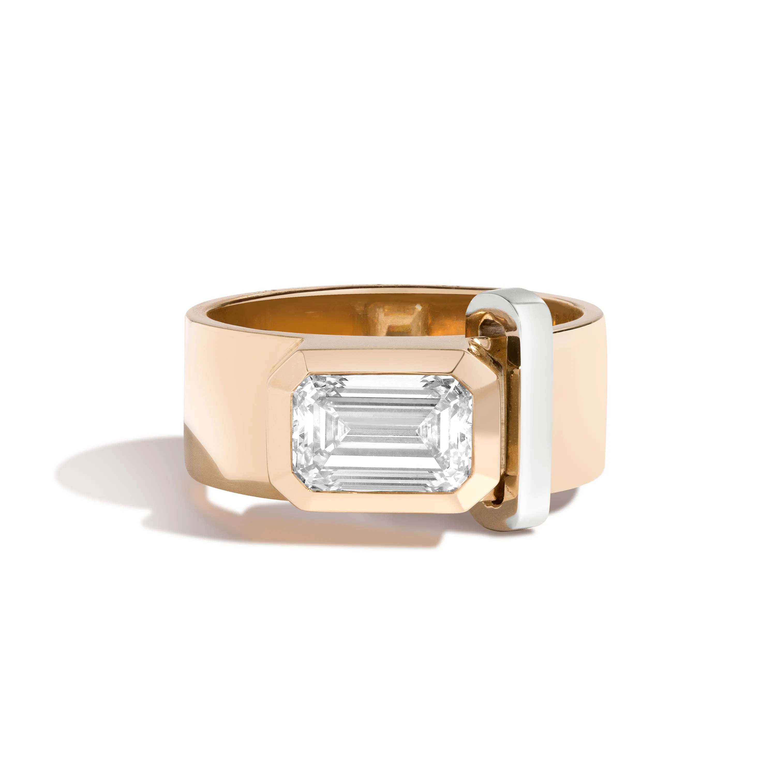 JOON Bezel Set Emerald Band