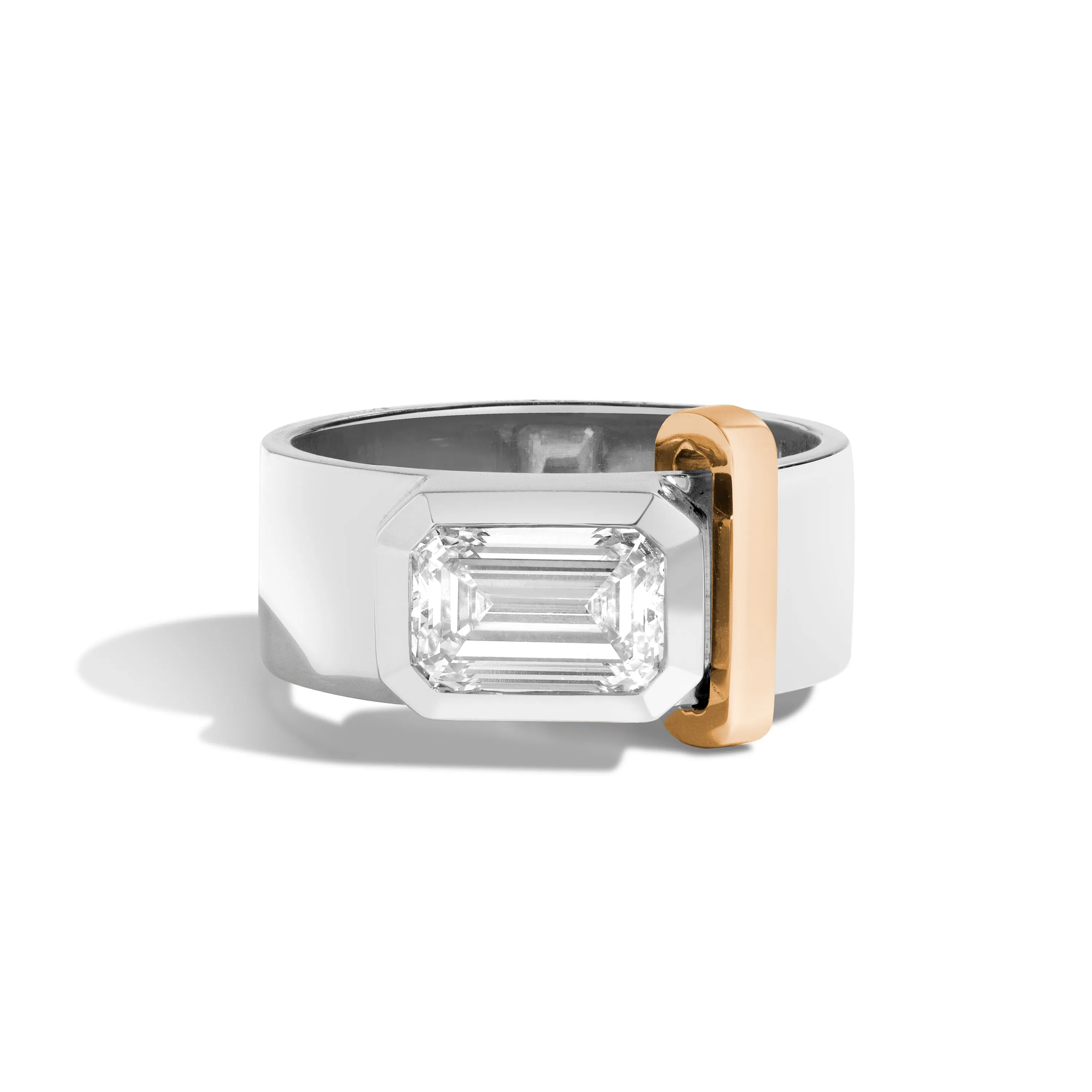 JOON Bezel Set Emerald Band