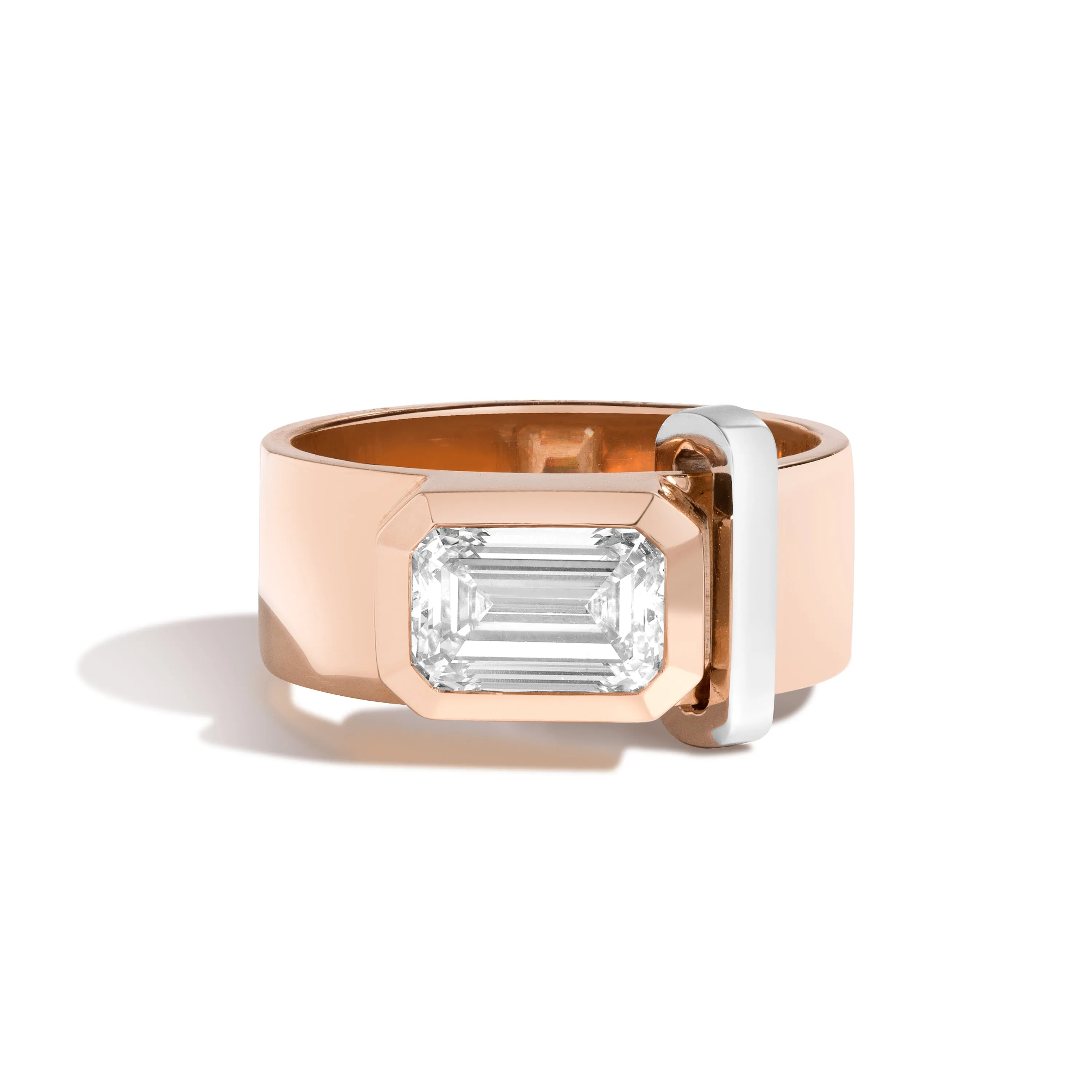 JOON Bezel Set Emerald Band
