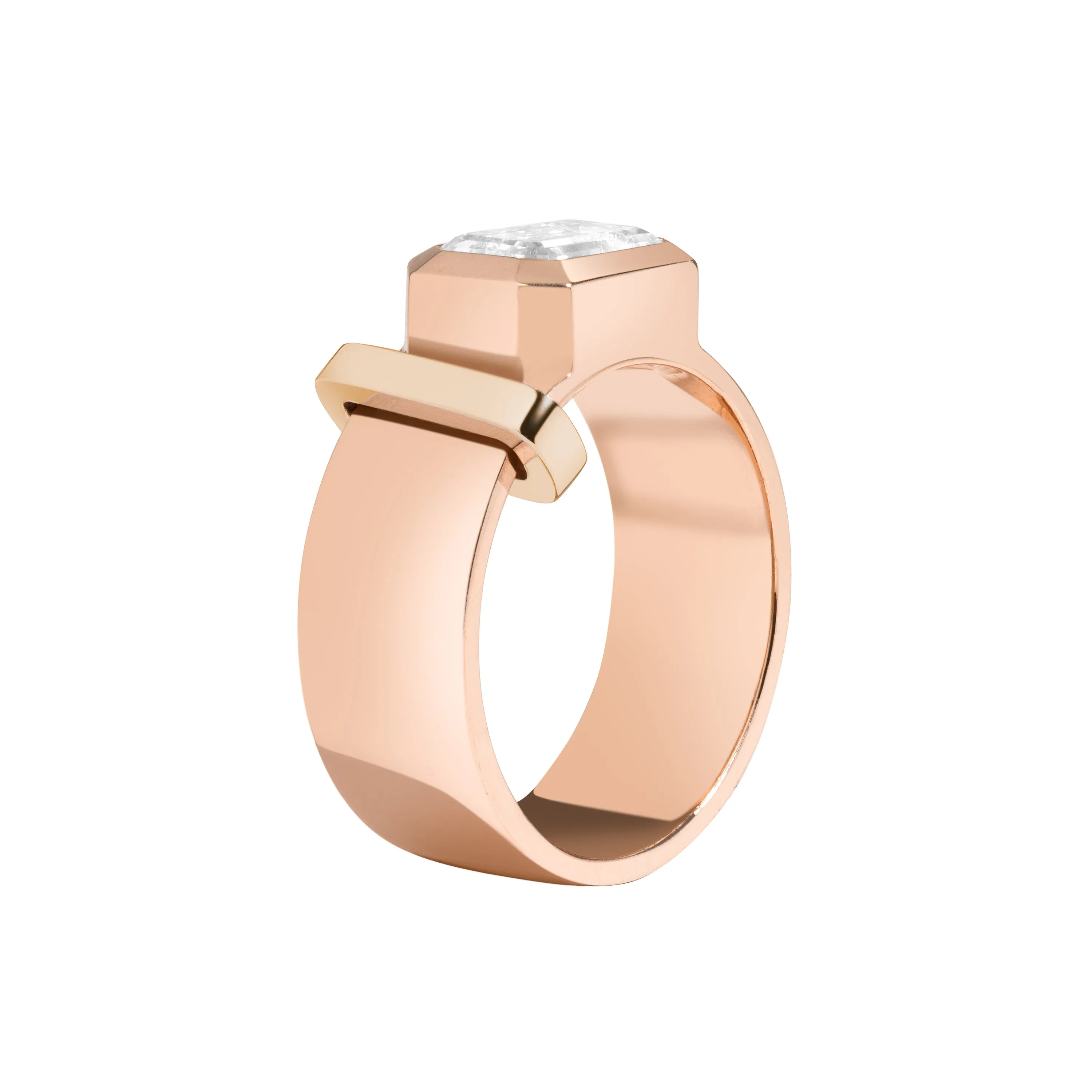 JOON Bezel Set Emerald Band
