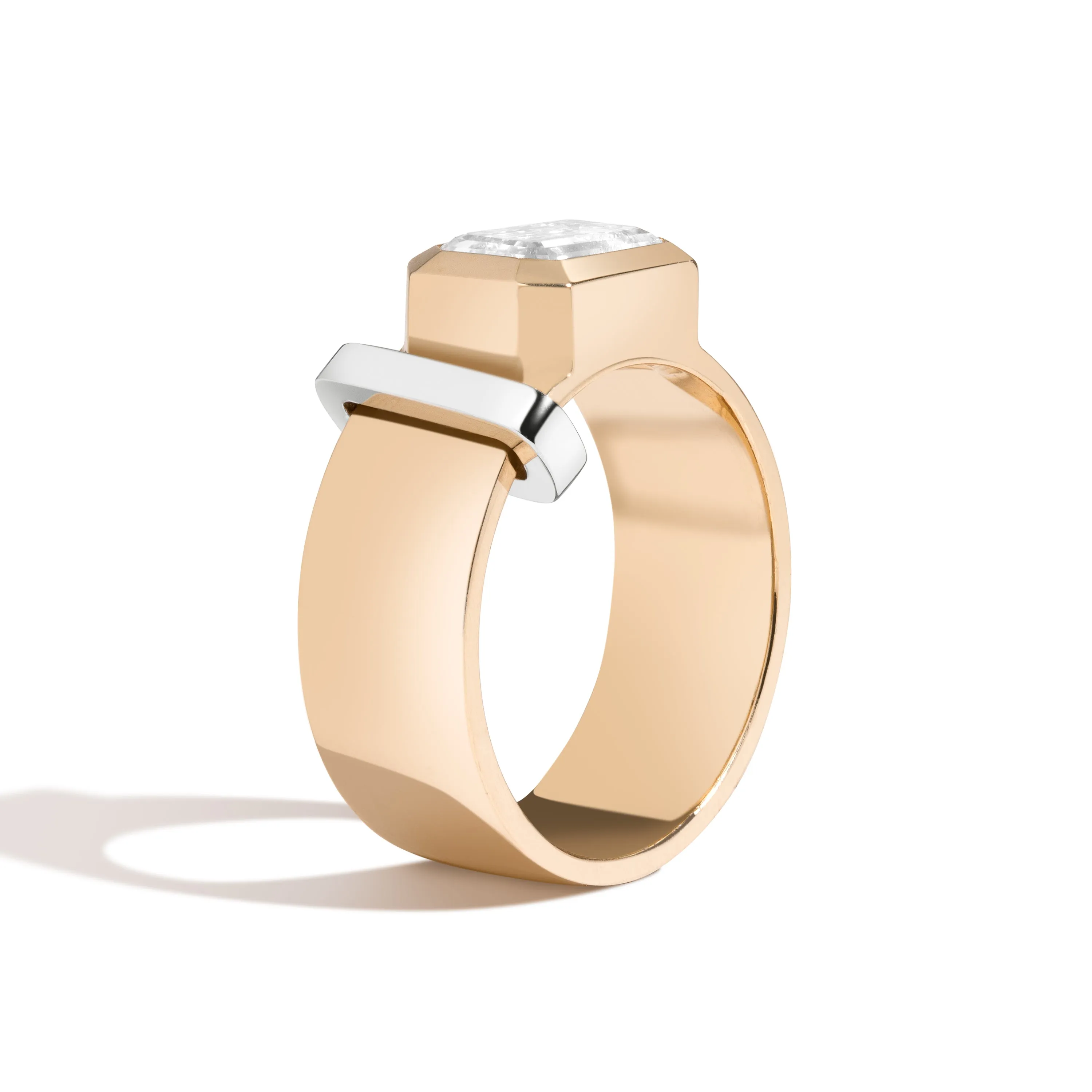 JOON Bezel Set Emerald Band