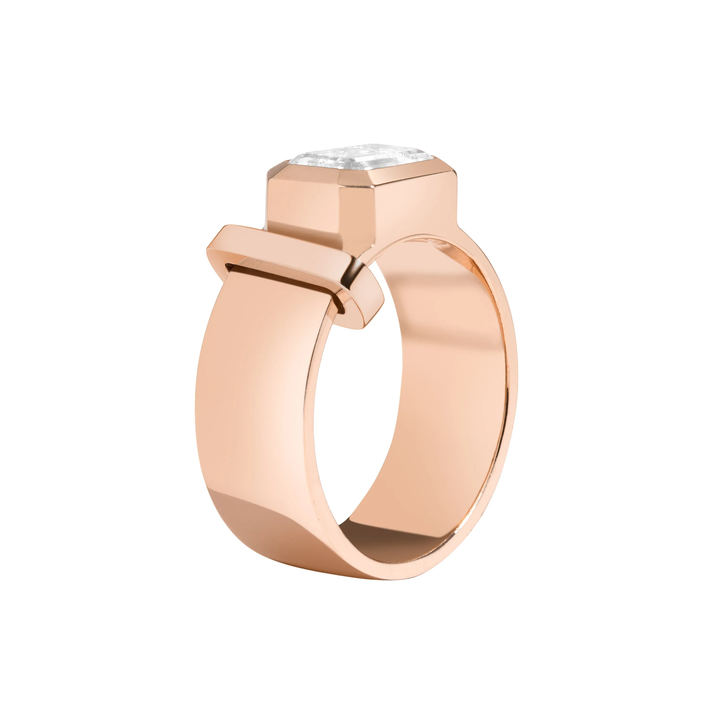 JOON Bezel Set Emerald Band