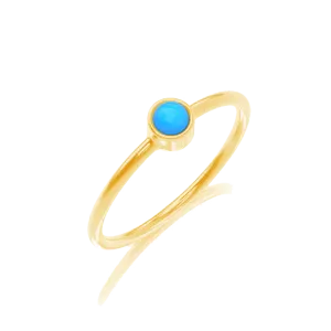 Kids Turquoise Solitaire Ring
