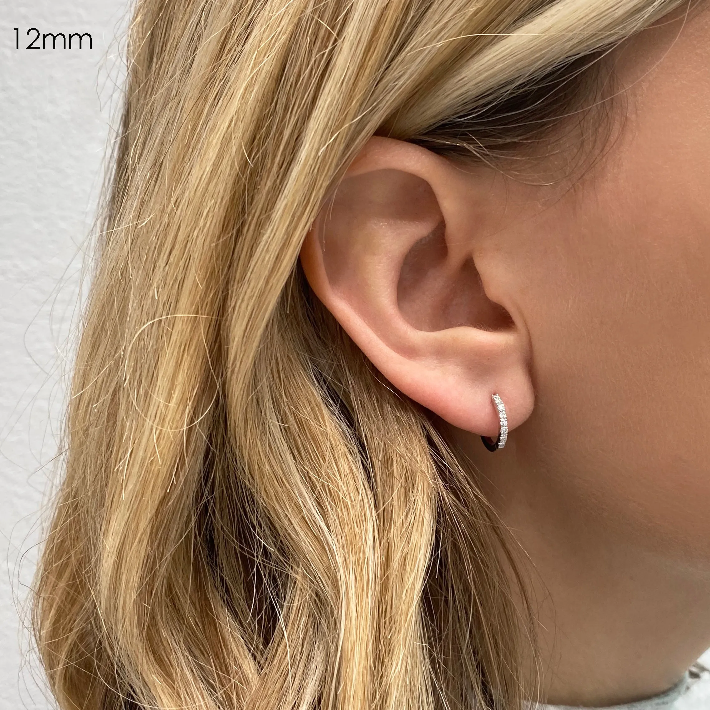 Lab-Grown Diamond Hoop Earrings (Various Sizes)