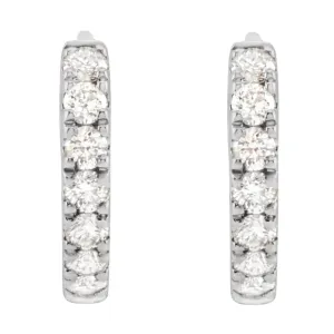 Lab-Grown Diamond Hoop Earrings (Various Sizes)