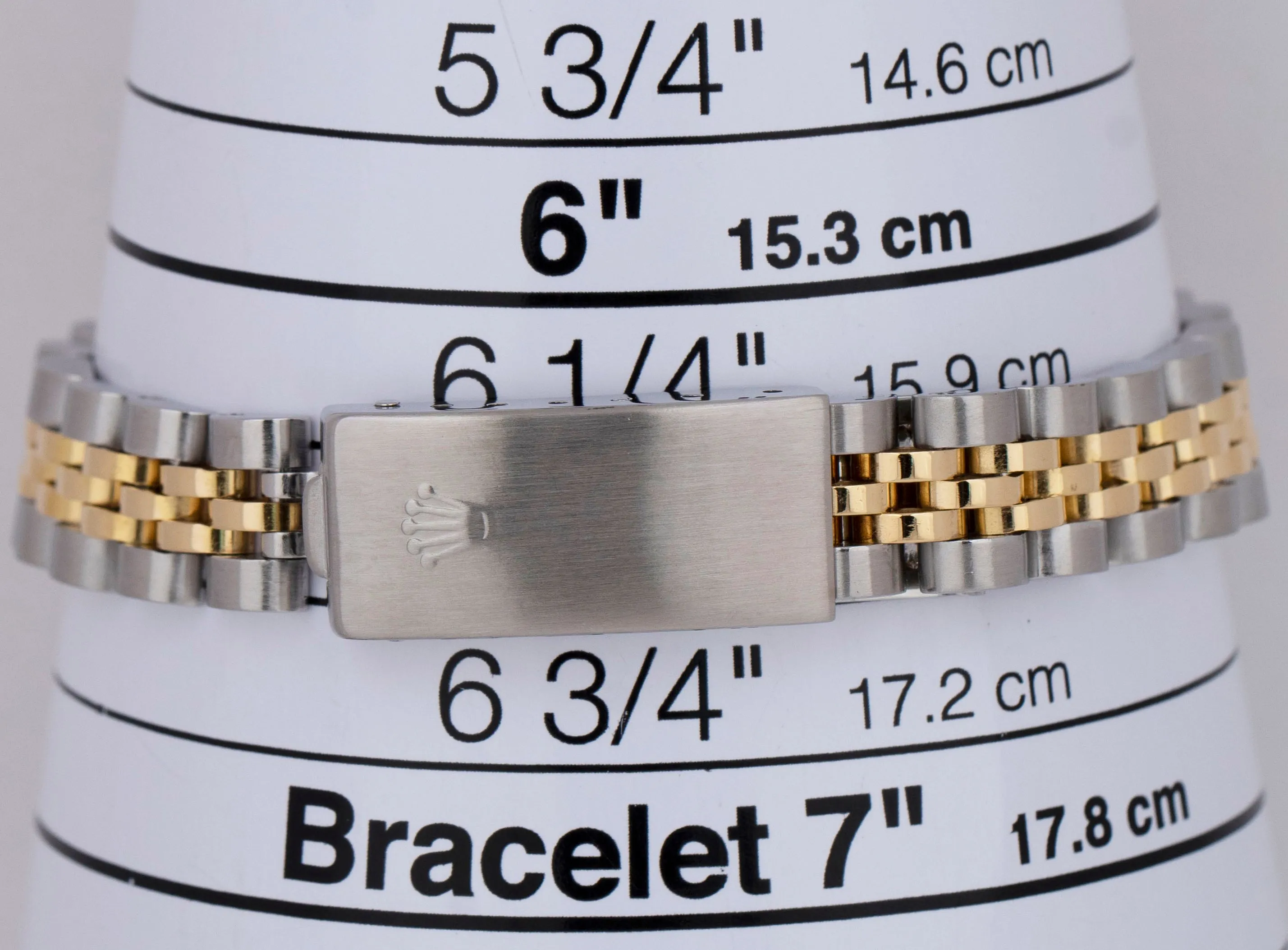 Ladies Rolex DateJust Two-Tone 18K Yellow Gold Stainless Black 26mm Watch 69173