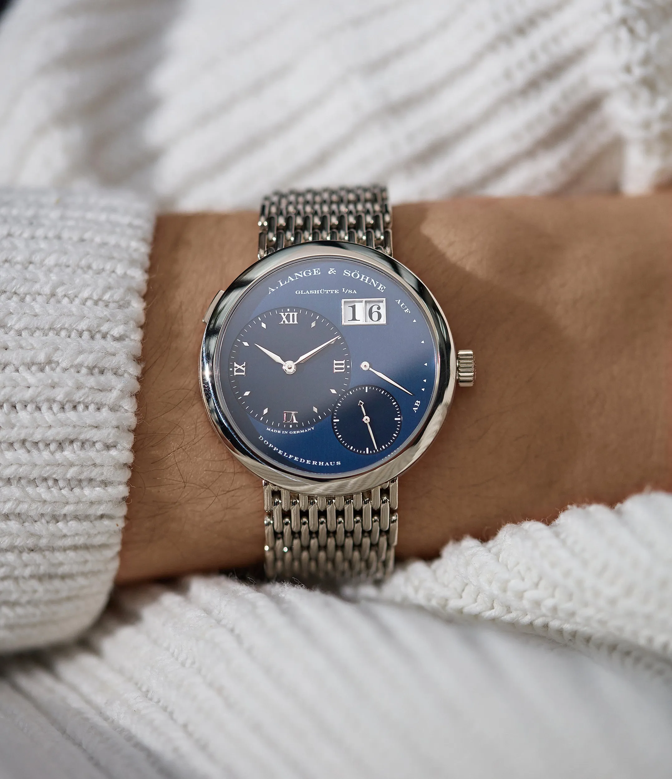 Lange 1 | Blue Dial | White Gold