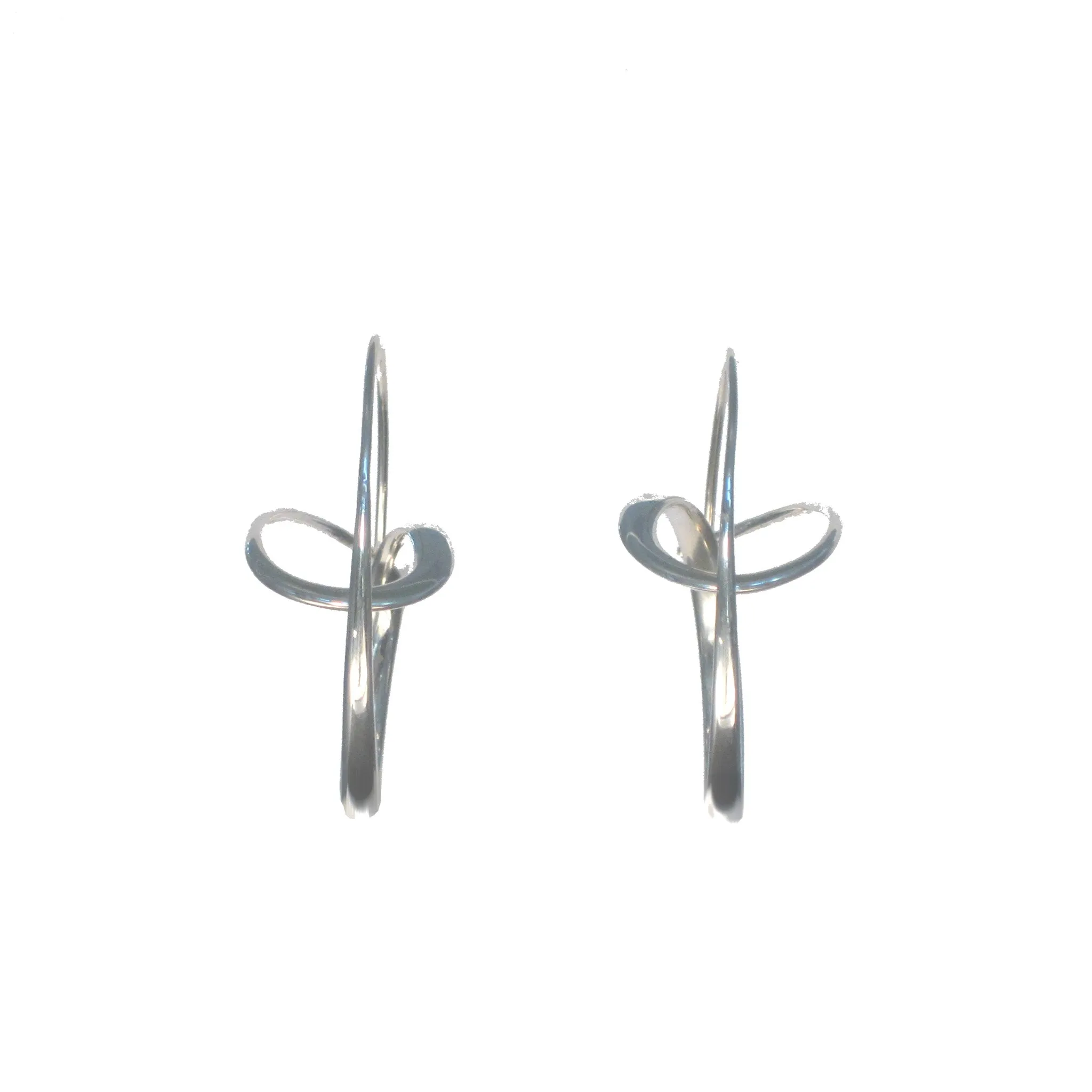 Large Globe Spiral Earrings