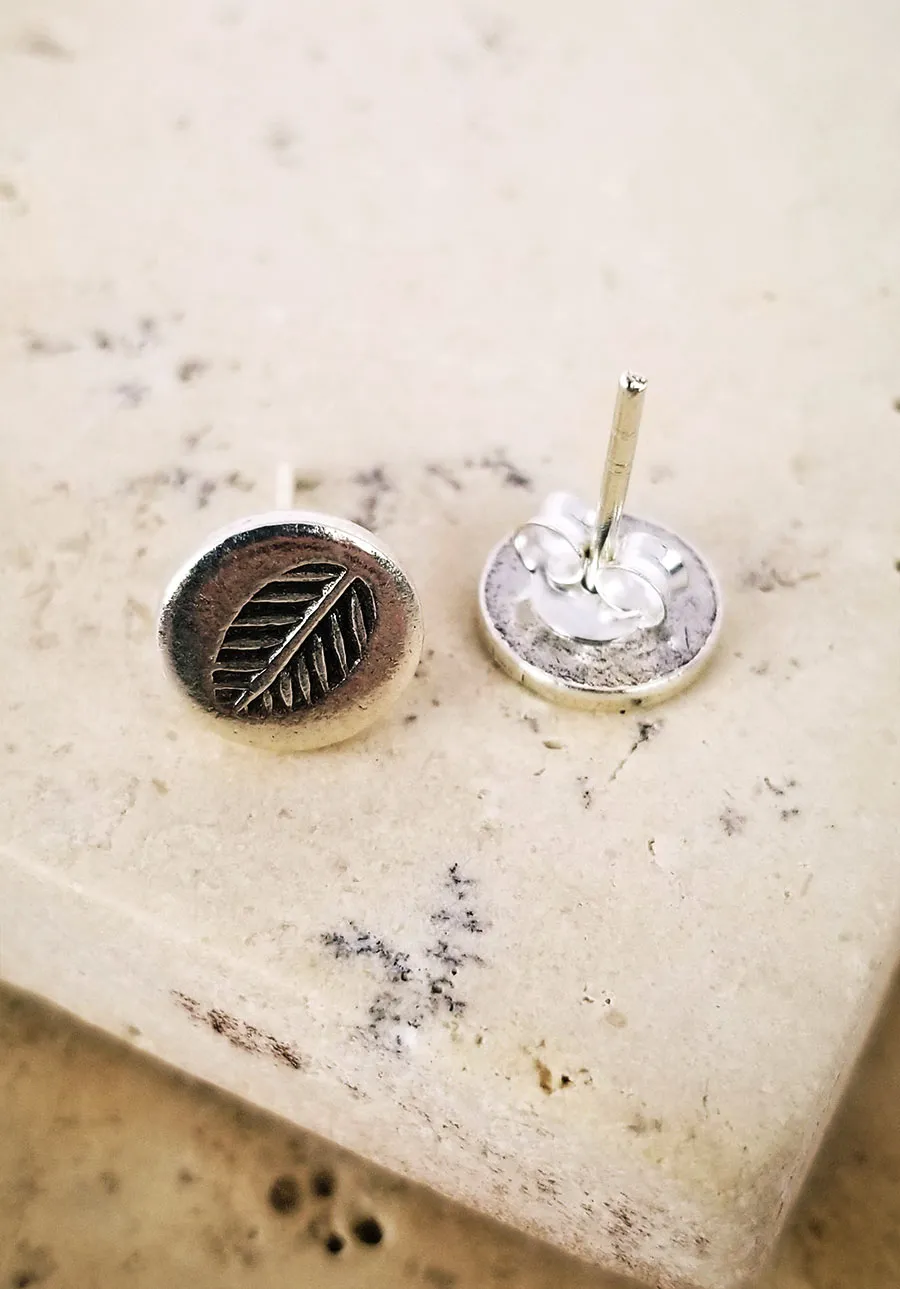 Leaf Pin Earrings