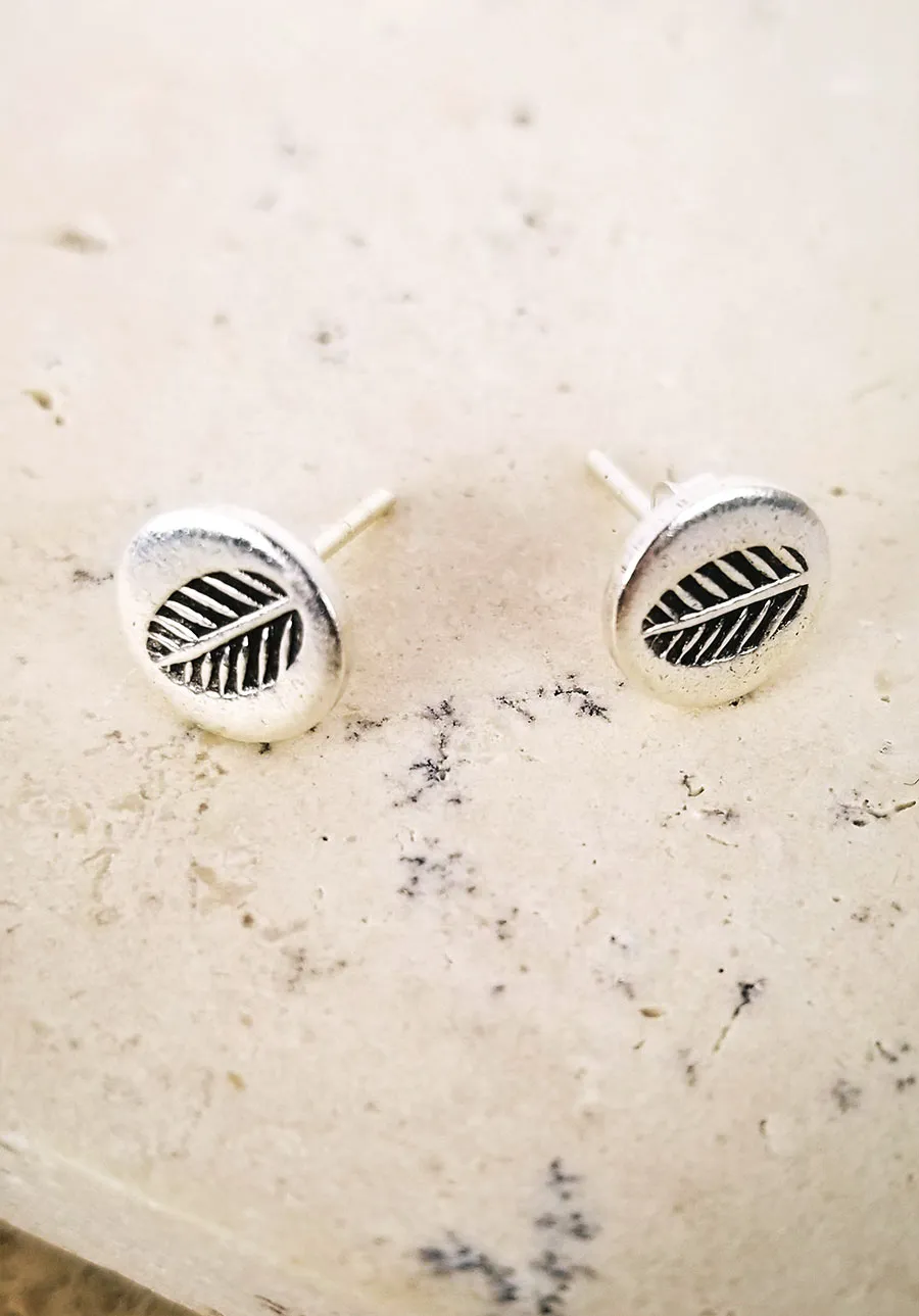 Leaf Pin Earrings