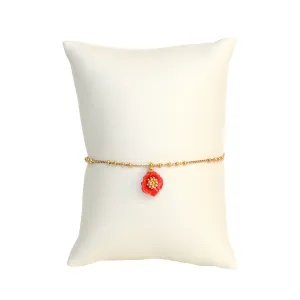 Les Nereides Blue Silk Pomegrante Bracelet