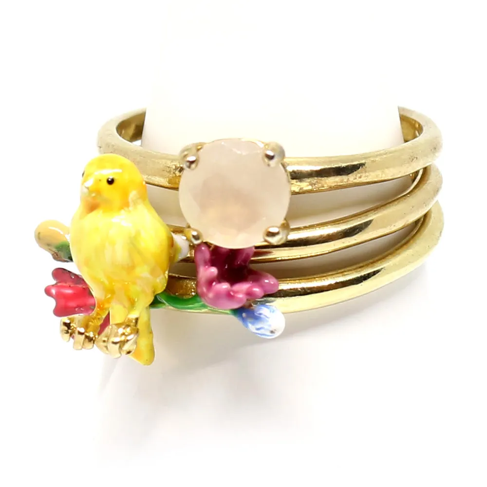 Les Nereides Set Of 3 Charmants Canarie Rings