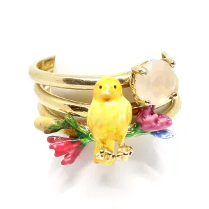 Les Nereides Set Of 3 Charmants Canarie Rings