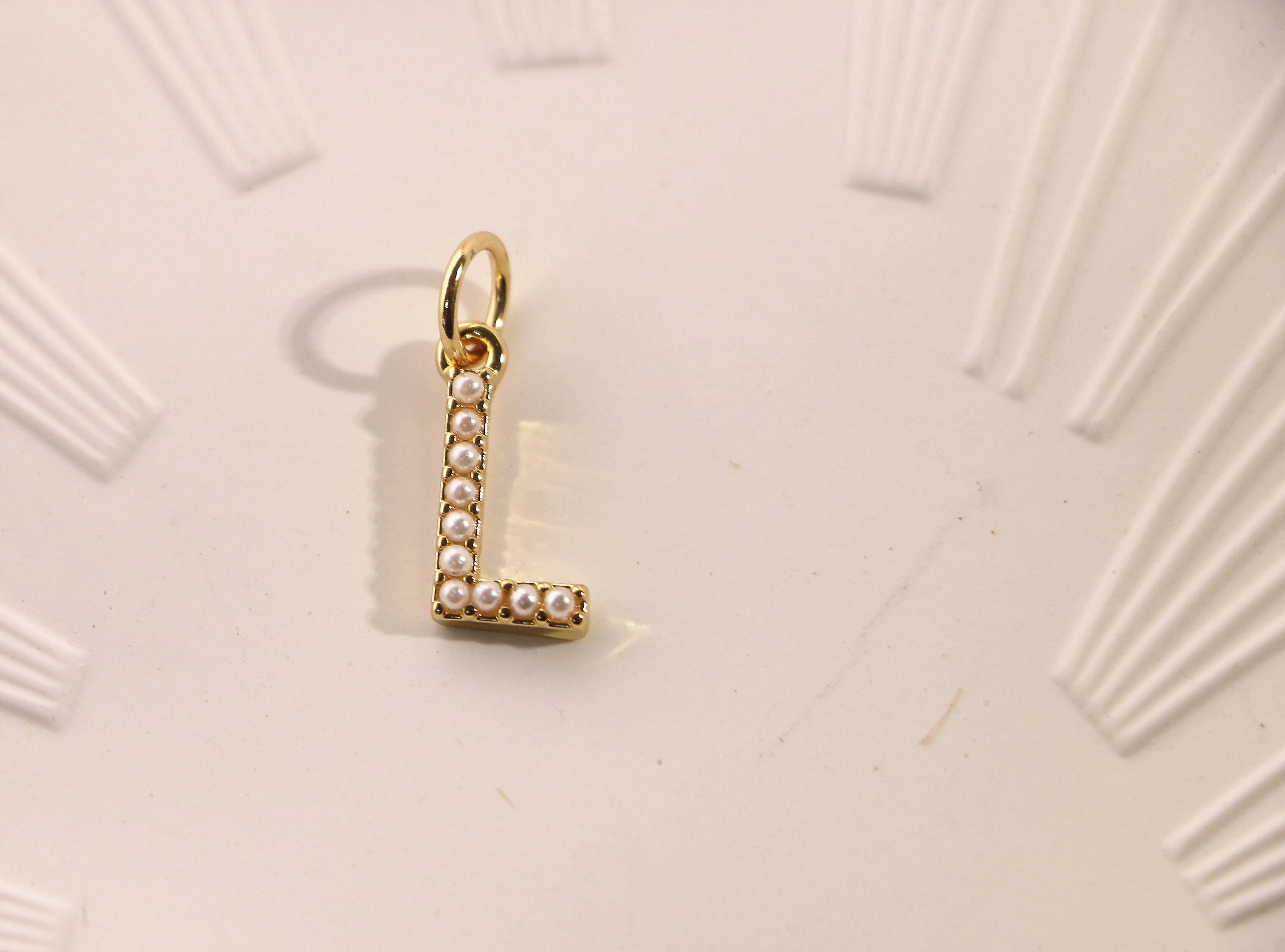 Letter Freshwater Pearl Choker Necklace