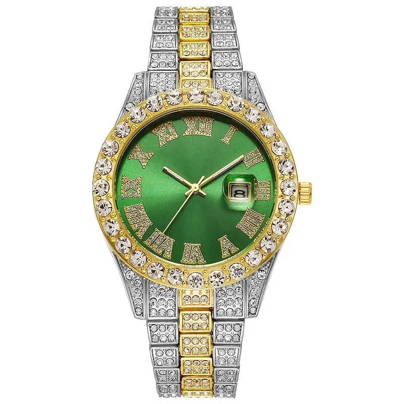 Luxe Hip Hop Diamond Quartz Watch