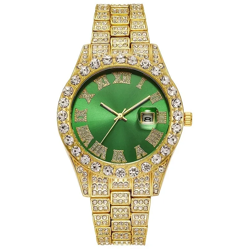 Luxe Hip Hop Diamond Quartz Watch