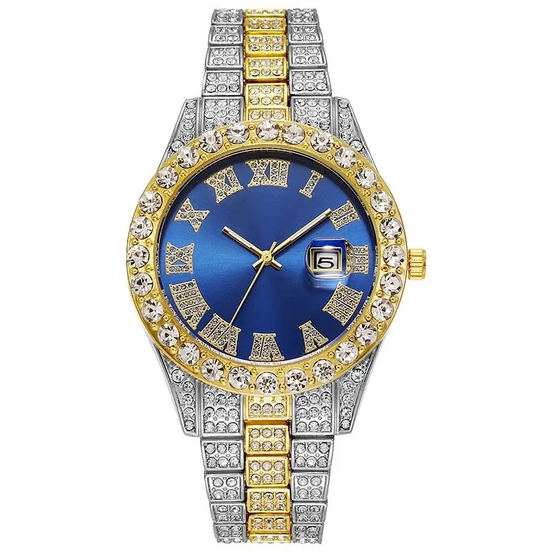 Luxe Hip Hop Diamond Quartz Watch