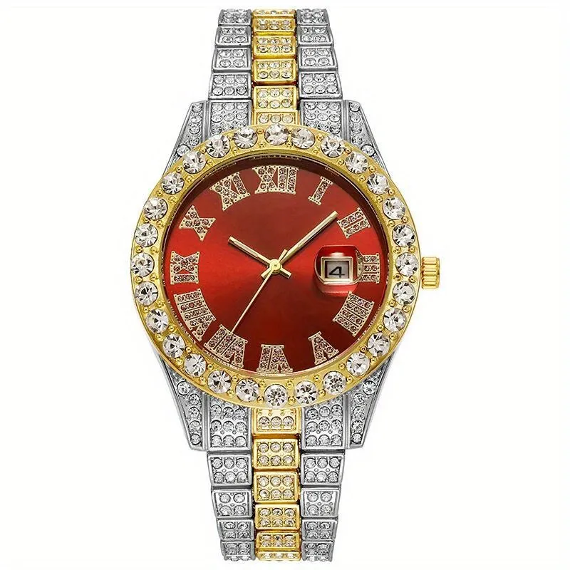 Luxe Hip Hop Diamond Quartz Watch