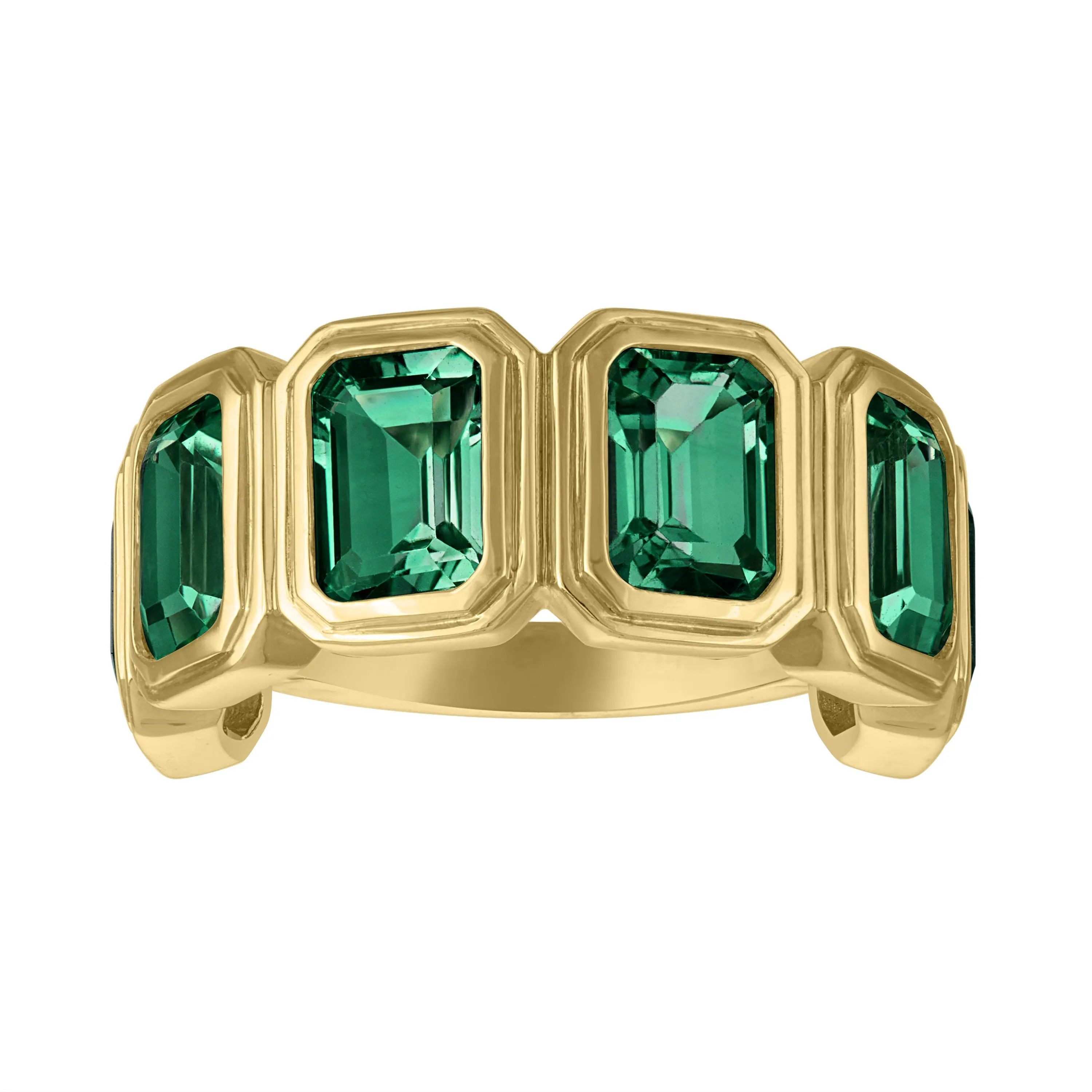 MAC Gemstone Half Eternity Band Ring