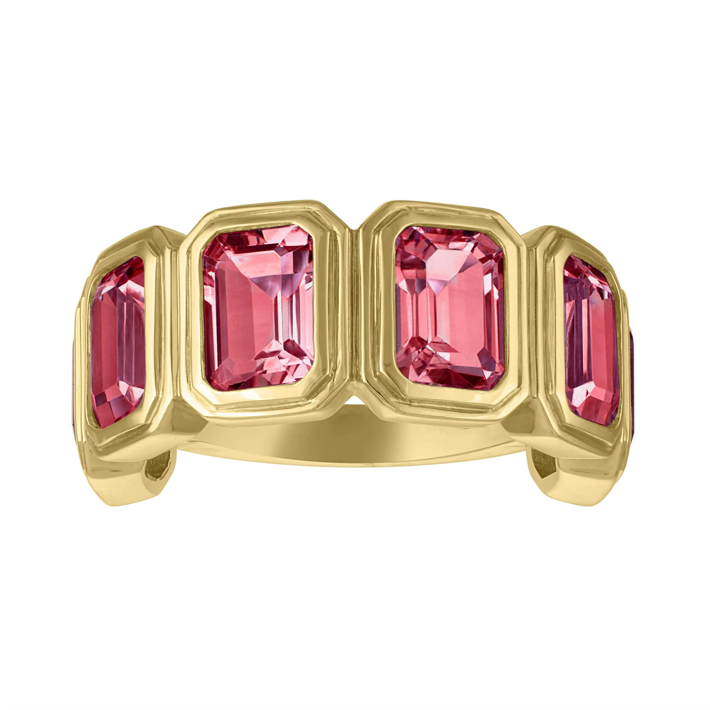 MAC Gemstone Half Eternity Band Ring