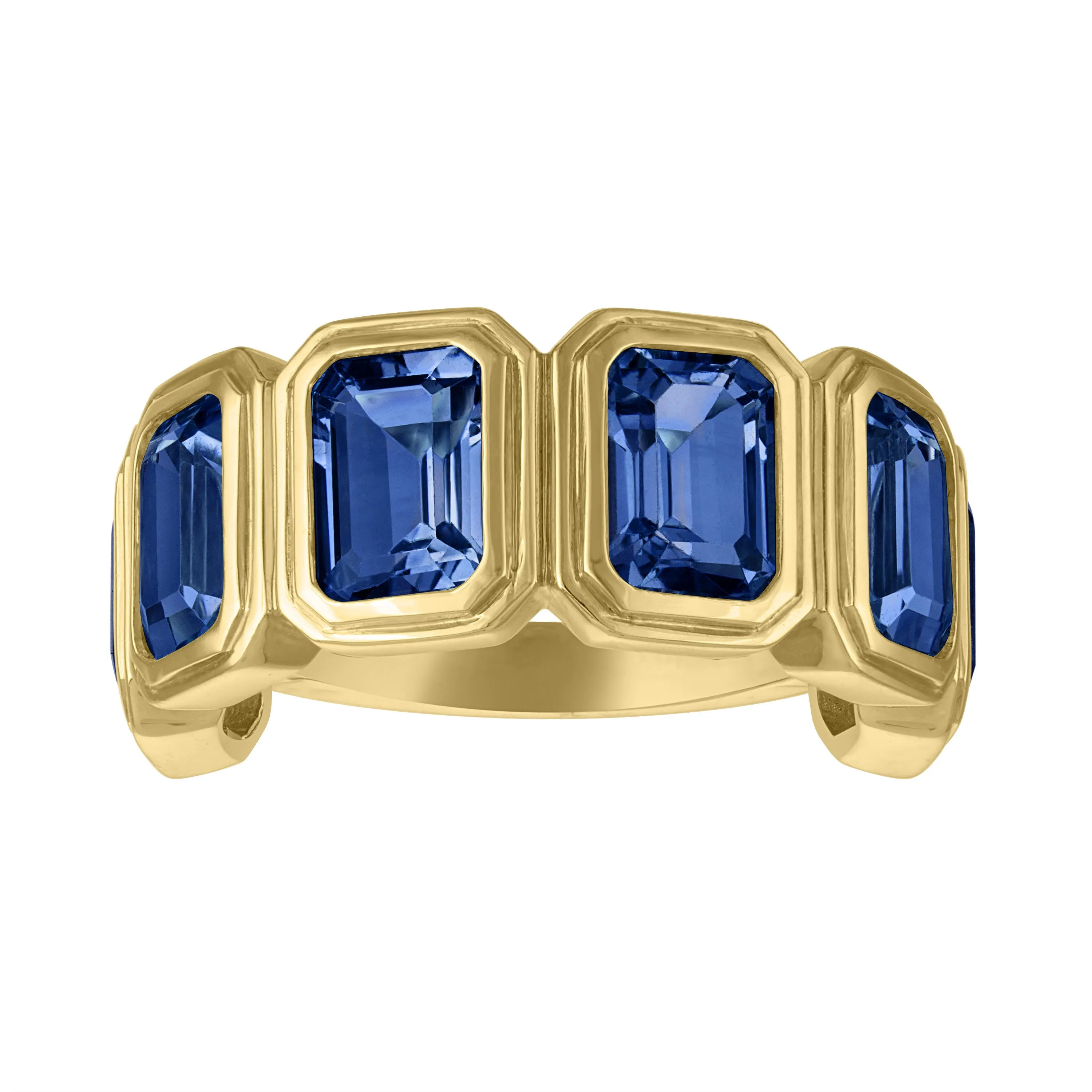 MAC Gemstone Half Eternity Band Ring