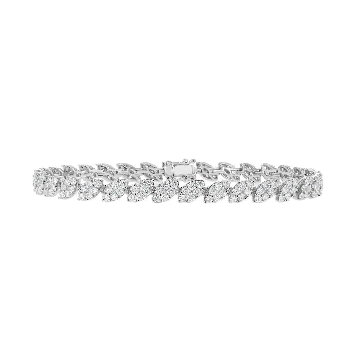 Marquise Diamond Cluster Bracelet