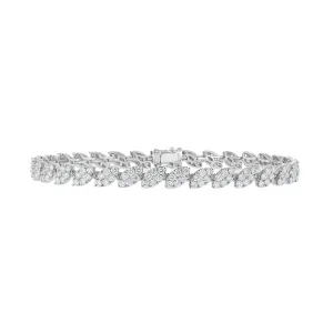 Marquise Diamond Cluster Bracelet