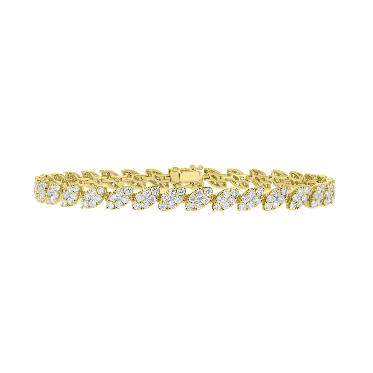 Marquise Diamond Cluster Bracelet