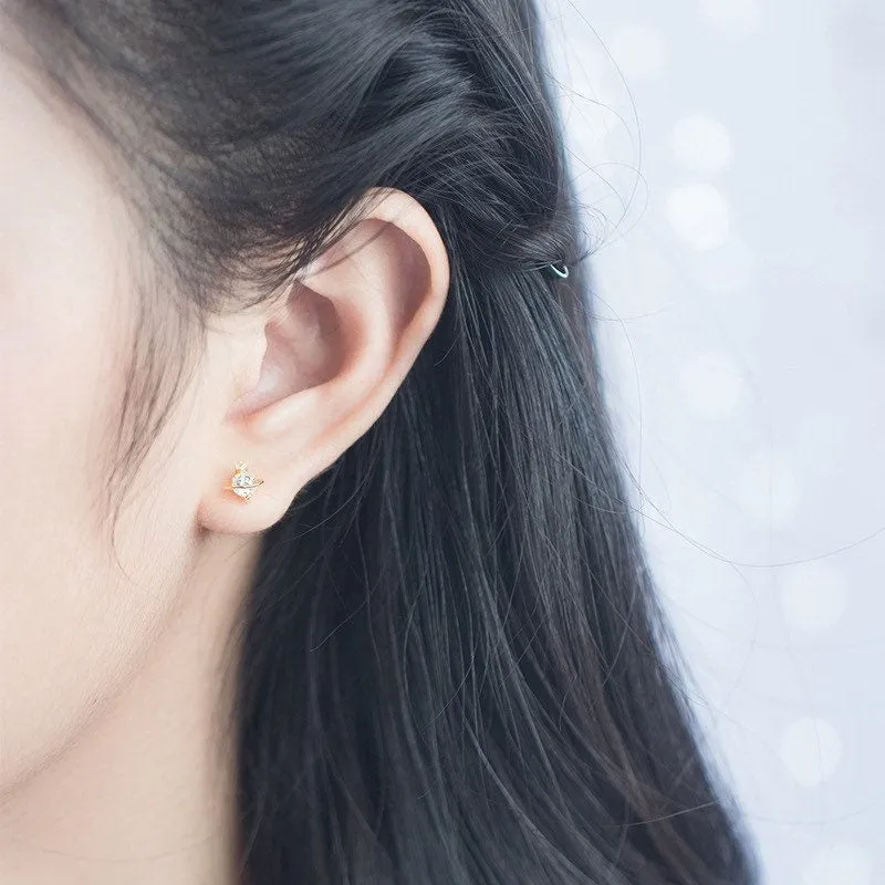 Mars Planets Stars Earrings - ECZ006