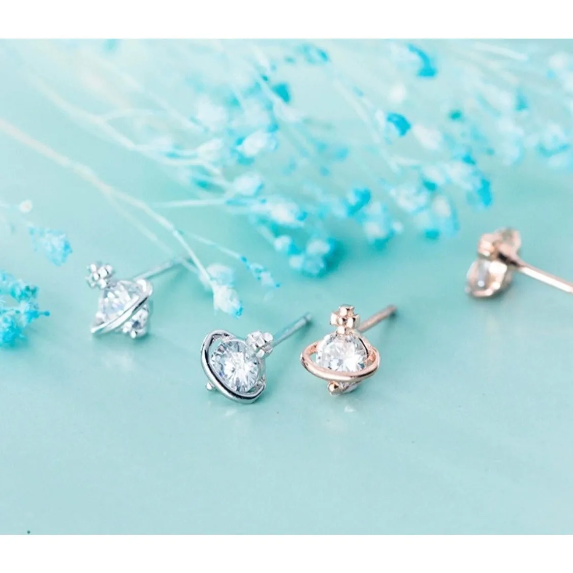 Mars Planets Stars Earrings - ECZ006