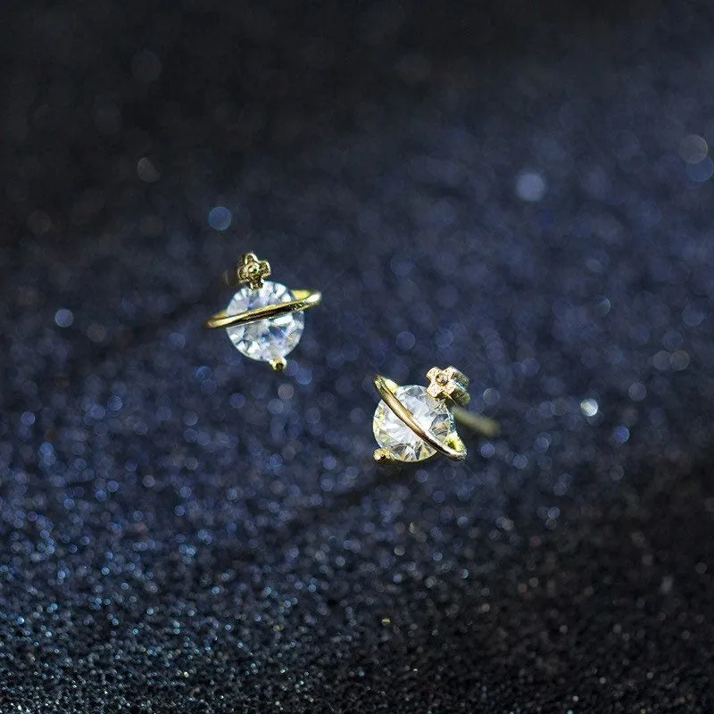 Mars Planets Stars Earrings - ECZ006