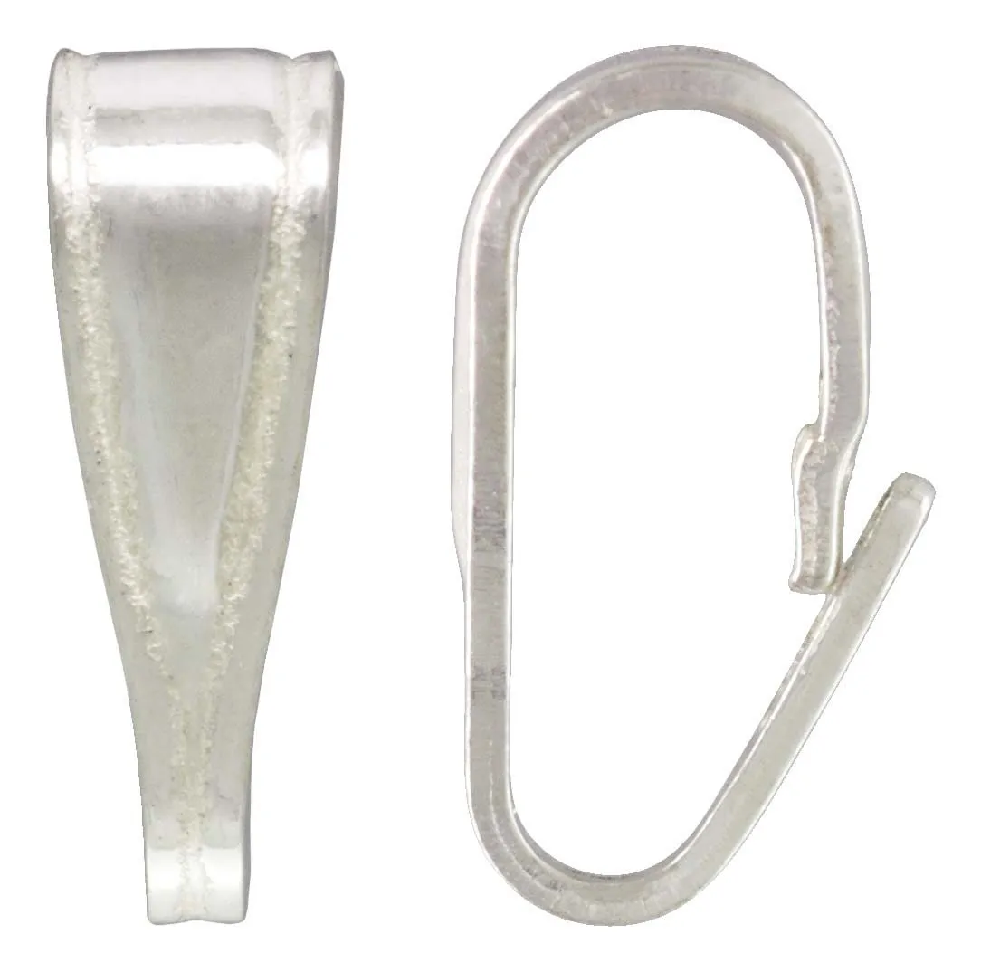 Medium Locket Bail (2.8x8.2mm), Sterling Silver. Made in USA. #5003860