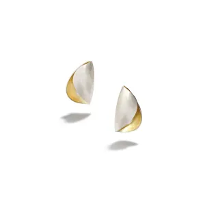 Medium Pod Ear Clips with Pearl