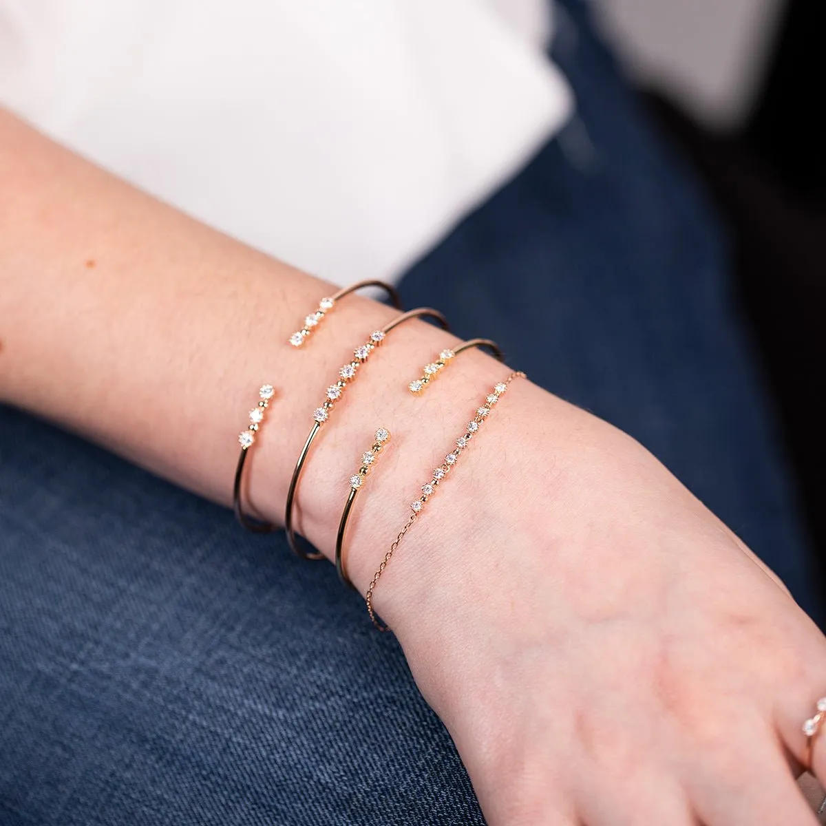 Mini Diamond Bezel Tennis Bracelet
