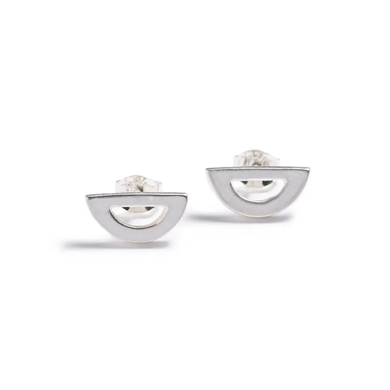 Mini Semicircle stud earrings