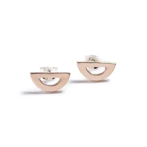 Mini Semicircle stud earrings